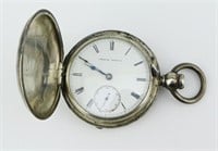 American Watch Company Coin Silver Pocket Watch