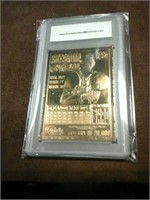 1996 Classic Shaquille O'Neal 23kt Gold Graded