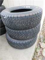 (3) BF Goodrich LT245/75R-17 Tires