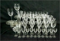 MIXED LOT OF THIRTY-SEVEN ORREFORS STEMWARE PIECES