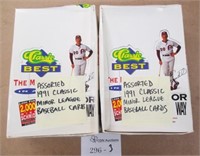 2 Boxes ~ 1991 Classic Minor League Baseball Cards