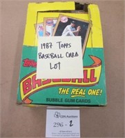 Box Lot of 1987 Topps Baseball Cards