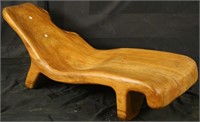 WOOD CARVED CHAISE