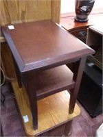 Small wood end table
