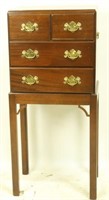 MADISON SQUARE MAHOGANY SILVERWARE CHEST ON STAND