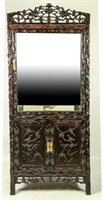 19th CENTURY CARVED CHINESE DISPLAY CABINET