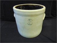 3 gal. stoneware crock with ear handles