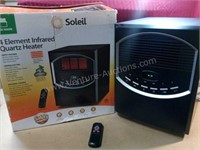 Soleil Infrared 4-Element Quartz Electric Heater