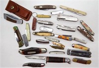 Collection of Vintage Pocket Knives, Leatherman...