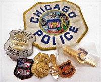 Collection of Police, Sheriff & Fire Dept Pins