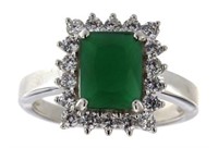 Emerald Cut 3.45 ct Emerald Dinner Ring