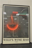 Willi's Wine Bar Paris Poster