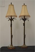 Pair of Monkey Themed Lamps