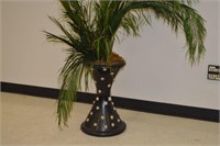 Decorative Plant in Black & Silver Pot