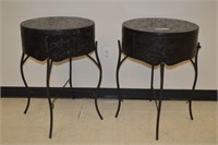 Pair of Round Side Tables