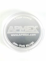 1 TROY OZ OF SILVER BULLION APMEX