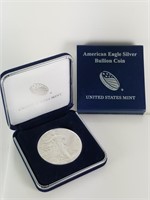 2016 AMERICAN EAGLE SILVER BULLION COIN  W CASE