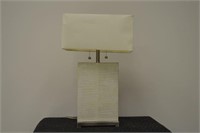 White Snakeskin Pattern Square Lamp