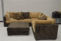 Robert Michael Ltd Sectional Sofa & Ottoman Set