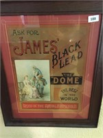 "ASK FOR JAMES" ADVERTISING SIGN