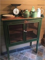 VICTORIAN GREEN PINE MEAT SAFE