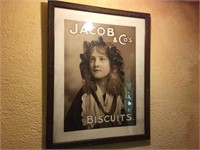 JACOB & CO. BISCUIT ADVERTISING SIGN