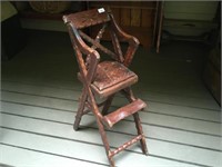 ANTIQUE EARLY COLONIAL HIGH CHAIR
