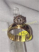 LADIES' 14K GOLD RING WITH 1/2 CARATS OF