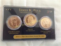 2009 JAMES K. POLK UNCIRCULATED AND PROOF