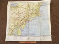 WW2 RESTRICTED BOSTON DEFENSE AREA MAPS