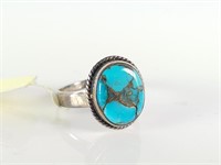 STERLING SILVER TURQUOISE RING