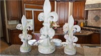 Matching Cast Fleur Di Lis Decorative