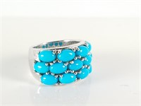 STERLING SILVER TURQUOISE RING