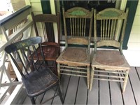 5 ASSORTED VICTORIAN CHAIRS