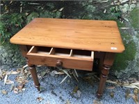 VICTORIAN PINE 1 DRAW HALL TABLE