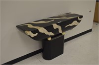 Zebra Pattern Modern Design Sideboard Table