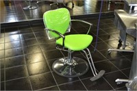 Salon Chairs, Lime and Chrome
