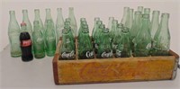Vintage Coke Bottles w/ Crate
