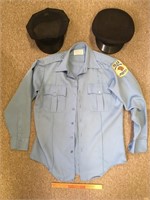 VINTAGE POLICE UNIFORM SHIRT & HATS