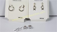(3) Sterling Silver Earrings