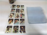 15 cartes de hockey vintage + lot de feuilles
