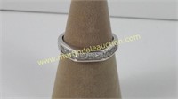 Sterling Silver CZ Channel Setting Ring