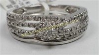 Sterling Silver Diamond Bridal Set