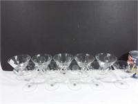 JYD- 10 verres en mousseline, verre gravé