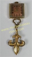 Vintage Imperial  Watch Brooch 
Gold Plated