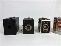 3 caméras vintage: Warwick, Zeiss, Kodak