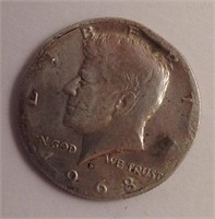1968 Silver Kennedy Half Dollar - D Mintmark