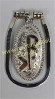 Sterling Silver & Gold Plated Branded Money Clip