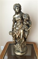 SUBSTANTIAL PLASTER STATUE 29" H