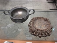 Antique Silverplate Dish & Ashtray/Incense Burner